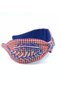 Red and White Checkered Beaded Narrow Mold Crown