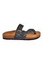 Genuine Leather Smoked Women's Slippers - 3