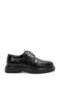 Eva Sole Laced Crocodile Leather Black Shoes