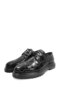 Eva Sole Laced Crocodile Leather Black Shoes - 2