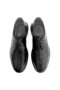 Eva Sole Laced Crocodile Leather Black Shoes - 3