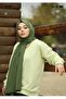 وشاح للنساء للمحجبات من قطن مجعد، طراز Jazz - 2