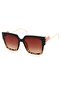 Verno Square Gradient Transitional Leopard النظارات الشمسية النسائية - 8