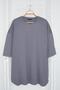 Büyük Beden Antrasit Oversize/Geniş Kesim %100 Pamuklu T-Shirt TMNSS23TS00139 - 13