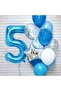 زخرفة حفلة عيد ميلاد بالون العصر الأزرق