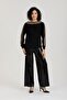 Sequined Regular Waist Wide Leg Pants