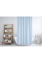 Bathroom Curtain 1x240x200 Single Wing Blue Shower Curtain with Ring Gift 0010 - 2