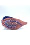 Red and White Checkered Beaded Narrow Mold Crown - 3