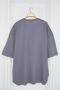 Büyük Beden Antrasit Oversize/Geniş Kesim %100 Pamuklu T-Shirt TMNSS23TS00139 - 14