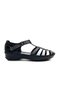 23033319y Women's Genuine Leather Colored Velcro Closed-Front Sandals - 2