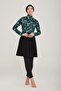 Women's Long Sleeve Balkır Black Hijab Swimsuit - 2
