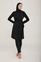 Women's Long Sleeve Luka Black Hijab Swimsuit - 2