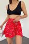 Women's Red Viscose Fabric Summer Short Skirt |   Comfortable and Stylish Mini Skirt 1905 - 4