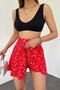 Women's Red Viscose Fabric Summer Short Skirt |   Comfortable and Stylish Mini Skirt 1905 - 5