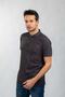 Black Color Polo Neck Digital Printed T-shirt - 3