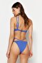 Cobalt Piped Brazilian Normal Waist Bikini Bottom Tbess23Ba00032 - 6