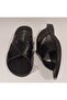 Black Cross-Strapped Flat Sole Men's Home, Guest and Street Slippers Size 40-45 - 7