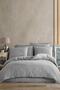 Gray Muslin Double Bed Duvet Cover Set - 2