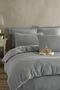 Gray Muslin Double Bed Duvet Cover Set - 4