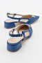 Olıv Denim Blue Women's Heeled Sandals - 3