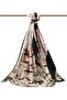 Women's Luxury Medina Silk Shawl Claret Red-1 - 2