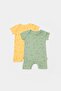 Organic Modal Elephant Printed 2-Piece Short Sleeve Jumpsuit - 2