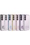 Samsung Galaxy S23 Case Camera Protected Logo Transparent Back Edges Colorful Cover + Ghost Glass Set - 2