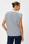 Women's Text Embroidered T-Shirt 3sak60010uk - 4