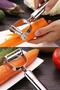 Set of 3 | Potato Masher, Pizza Dough Cutter, Julienne Vegetable Fruit Peeler - 4