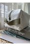 Suede Leather Detailed Handbag and Makeup Bag Made of Environmentally Friendly Linen Fabric - 6