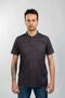 Black Color Polo Neck Digital Printed T-shirt