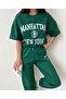 Women's Manhattan New York Printed Combed Cotton Short Sleeve Tracksuit Set