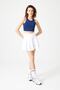 White 2 Layer Pleated Tennis Skirt - Sports Skirt Tennis Skirt2 - 4