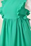 Green Gilet Hijab Dress - Shoulder Ruffle - 4
