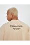 Large Size Represent Owners' Club Printed Oversize Cotton T-shirt with Chest Detail - 4