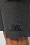 Antrasit Regular Fit Dokulu Örme Şortlu Pijama Takımı TMNSS23PT00032 - 5