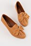Women's Tan Genuine Leather Ballerinas, Size 35-41-42