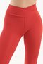 Women's Red High Waist, Stretchable, Firming Sports Leggings Push up Connection Series - 2