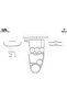 Meriç ®   Ford Fiesta Front Glove Box Trim Aluminum 7 Pieces 2002-2005 - 2
