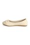L17 Cream Buckle Daily Comfortable Ballerinas - 5