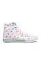 United Colors of Bn-30185 White Canvas Hi Sneaker