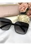 Mira Rectangle Square Vintage Design Black Women's Sunglasses - 2