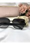 Mira Rectangle Square Vintage Design Black Women's Sunglasses - 3