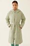 Clairs Regular Fit Stand Collar Midi Length Water Green Color Women's Coat - 2