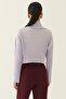 Illas Lilac Ecru Color Women's Knitwear Blouse - 5