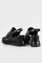 Women's Black Genuine Natural Leather Wedge Heeled Sandals - 3