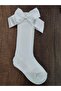 Girl's 6 Pairs of Accessory Bow Cotton Knee-Cuff Socks - 3