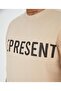 Large Size Represent Owners' Club Printed Oversize Cotton T-shirt with Chest Detail - 3