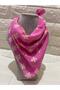 Women's Daisy Flower Patterned Cotton Scarf - Bandana - 3