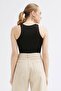 Women's Tactel Tie Crop Blouse - 5